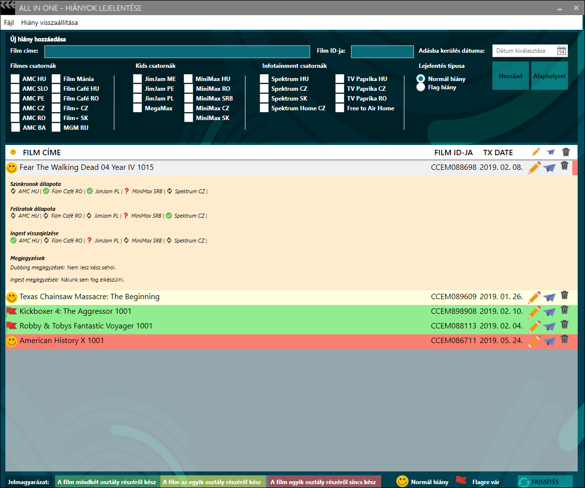 Hiánykezelő rendszer